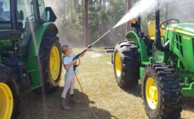 Savannah working at the farm – 2022